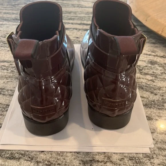 Hunter ankle boot, purple 8 - Picture 3 of 4